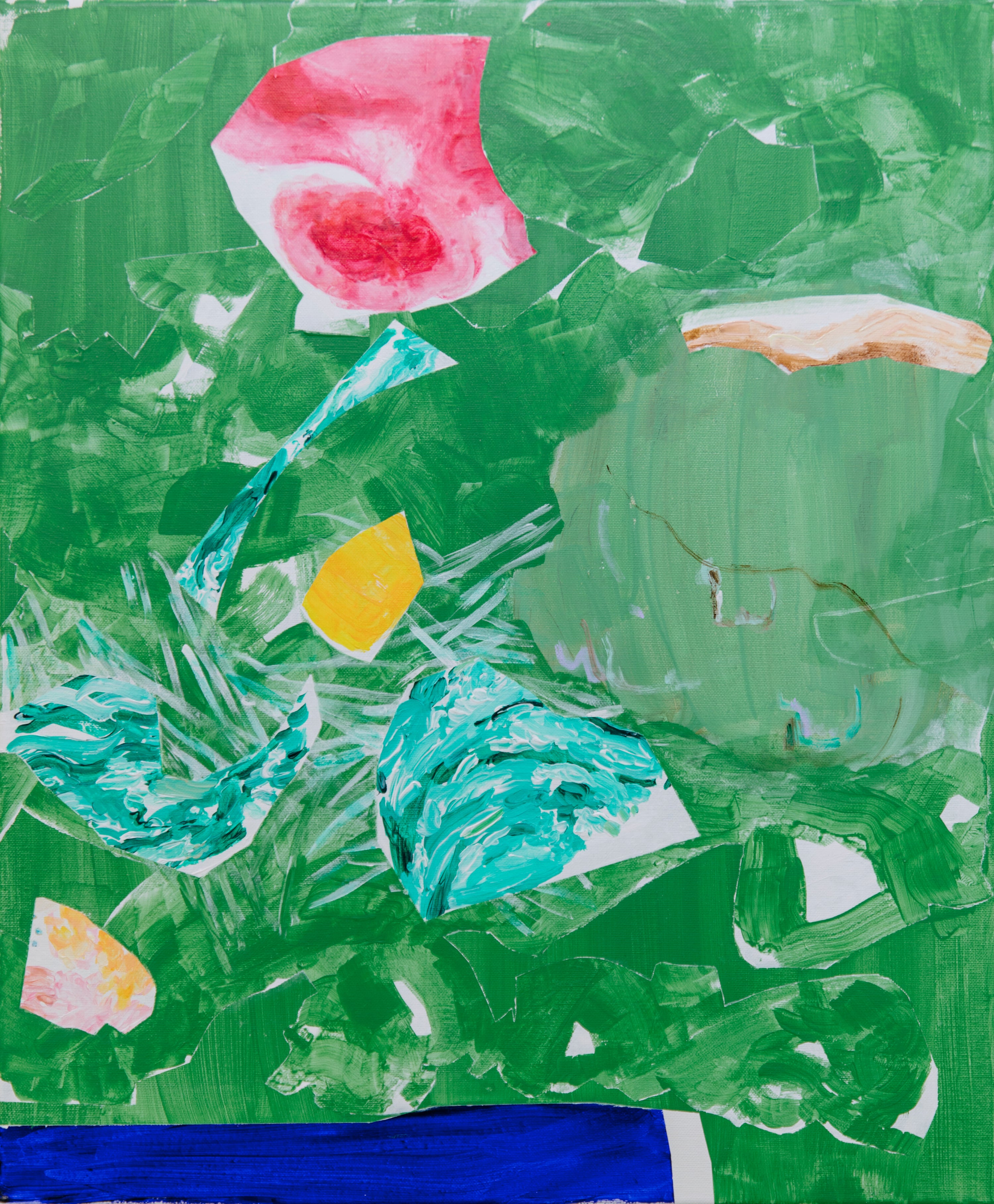 Iris Kojaman, Portrait I with Rose, 2025