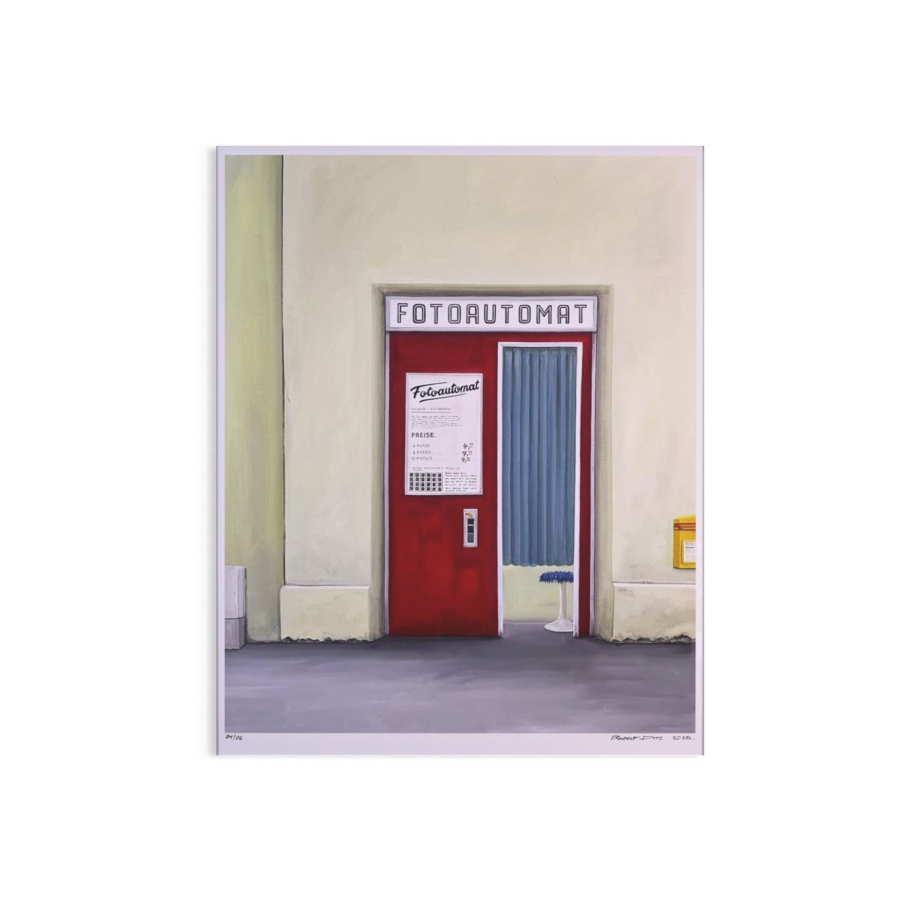 Rudolf Fitz, Fotoautomat - Fine Art Print, 2025