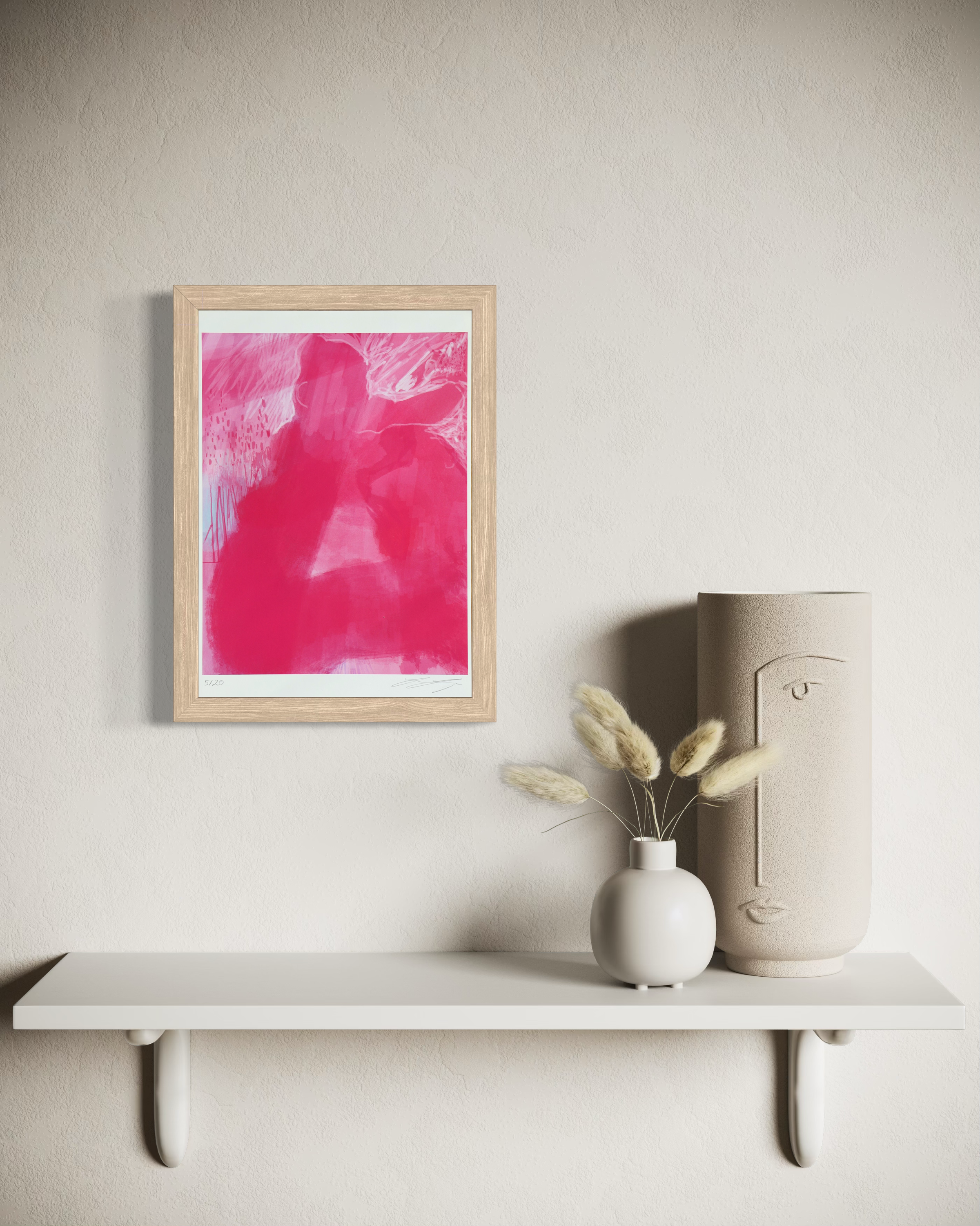 Iris Kojaman, Paper sheets with human silhouette - Fine Art Print
